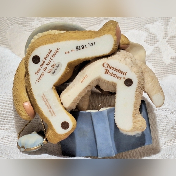 "Tess and Friend" Enesco Cherished Teddies "Things Do Not Change, We Do" @1999 - Picture 7 of 7